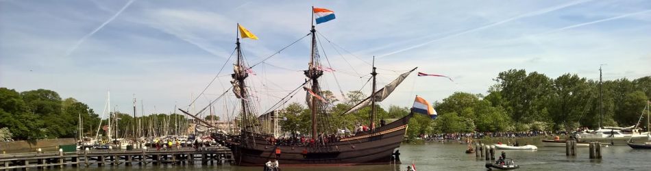 Ship 'de Halve Maen' in Holland